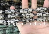 CAA2690 15.5 inches 12*30mm - 14*30mm rice tibetan agate dzi beads