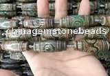 CAA2707 15.5 inches 14*38mm - 16*43mm rice tibetan agate dzi beads