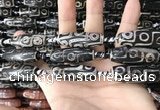 CAA2709 15.5 inches 14*38mm - 16*43mm rice tibetan agate dzi beads