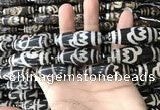 CAA2717 15.5 inches 14*38mm - 16*43mm rice tibetan agate dzi beads