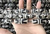 CAA2718 15.5 inches 14*38mm - 16*43mm rice tibetan agate dzi beads