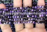 CAA2822 15 inches 4mm faceted round fire crackle agate beads wholesale