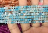 CAA2842 15 inches 4mm faceted round fire crackle agate beads wholesale