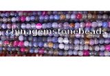 CAA2885 15 inches 6mm faceted round fire crackle agate beads wholesale