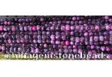 CAA2892 15 inches 6mm faceted round fire crackle agate beads wholesale