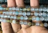 CAA2927 15 inches 6mm faceted round fire crackle agate beads wholesale