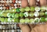 CAA3079 15 inches 10mm faceted round fire crackle agate beads wholesale