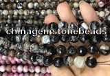 CAA3084 15 inches 10mm faceted round fire crackle agate beads wholesale