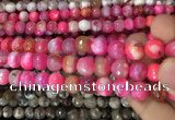 CAA3086 15 inches 10mm faceted round fire crackle agate beads wholesale