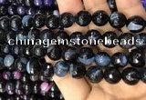 CAA3097 15 inches 10mm faceted round fire crackle agate beads wholesale