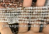 CAA3273 15 inches 4mm faceted round agate beads wholesale