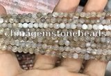 CAA3274 15 inches 4mm faceted round agate beads wholesale