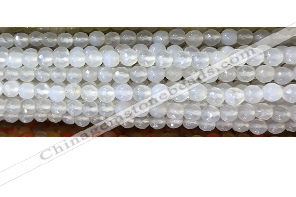 CAA3290 15 inches 6mm faceted round agate beads wholesale