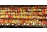 CAA3292 15 inches 6mm faceted round agate beads wholesale