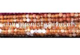 CAA3293 15 inches 6mm faceted round agate beads wholesale