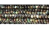 CAA3298 15 inches 6mm faceted round agate beads wholesale