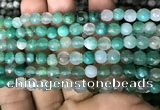 CAA3309 15 inches 6mm faceted round agate beads wholesale