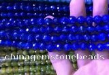 CAA3336 15 inches 8mm faceted round agate beads wholesale