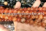 CAA3368 15 inches 10mm faceted round agate beads wholesale