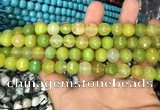 CAA3372 15 inches 10mm faceted round agate beads wholesale