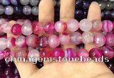 CAA3399 15 inches 12mm faceted round agate beads wholesale