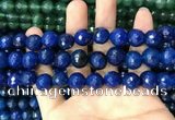 CAA3408 15 inches 12mm faceted round agate beads wholesale