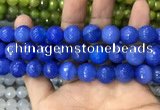 CAA3409 15 inches 12mm faceted round agate beads wholesale