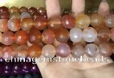 CAA3422 15 inches 14mm faceted round agate beads wholesale