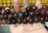 CAA3427 15 inches 14mm faceted round agate beads wholesale