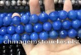 CAA3435 15 inches 14mm faceted round agate beads wholesale