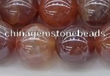 CAA3504 15.5 inches 12mm round AB-color fire agate beads wholesale