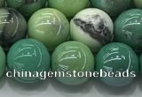 CAA3518 15.5 inches 10mm round AB-color grass agate beads wholesale