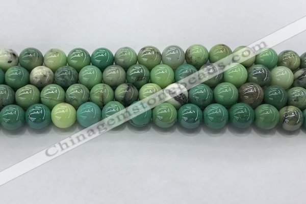 CAA3518 15.5 inches 10mm round AB-color grass agate beads wholesale