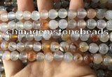 CAA3598 15.5 inches 8mm round dendritic agate beads wholesale