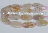 CAA3611 15.5 inches 25*45mm oval sakura agate gemstone beads