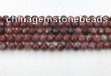 CAA3629 15.5 inches 6mm faceted round Portuguese agate beads