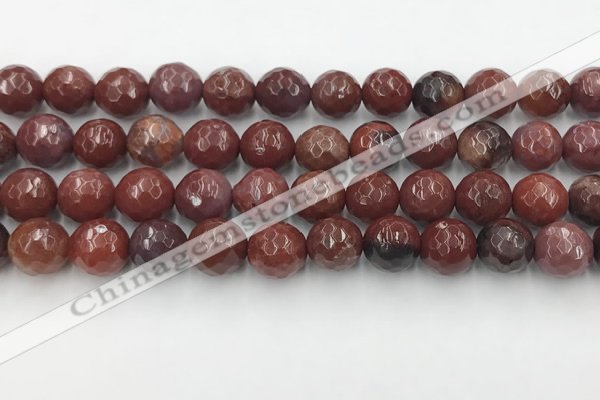 CAA3631 15.5 inches 10mm faceted round Portuguese agate beads