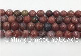 CAA3632 15.5 inches 12mm faceted round Portuguese agate beads