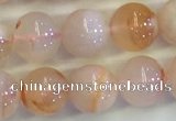 CAA3643 15.5 inches 6mm round sakura agate beads wholesale