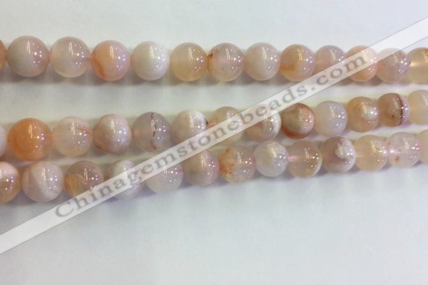 CAA3644 15.5 inches 8mm round sakura agate beads wholesale