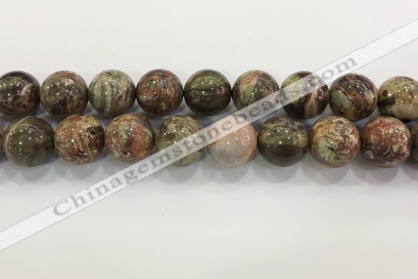 CAA3706 15.5 inches 20mm round rainforest agate beads wholesale