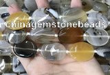 CAA3742 15.5 inches 22*30mm oval Montana agate beads wholesale