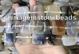 CAA3748 15.5 inches 25*25mm square Montana agate beads wholesale