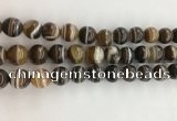 CAA3801 15.5 inches 10mm round line agate beads wholesale