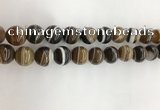 CAA3802 15.5 inches 12mm round line agate beads wholesale