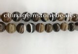 CAA3804 15.5 inches 16mm round line agate beads wholesale