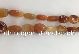 CAA3810 15.5 inches 13*18mm - 15*20mm faceted freeform red agate beads