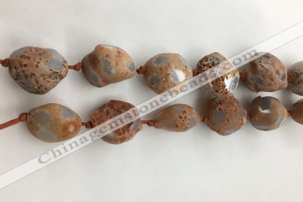 CAA3812 15.5 inches 20*25mm - 25*35mm nuggets rough agate beads