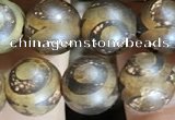 CAA3860 15 inches 8mm round tibetan agate beads wholesale