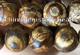 CAA3866 15 inches 8mm round tibetan agate beads wholesale